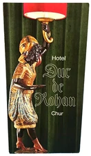 Vintage Hotel Duc De Rohan Chur Switzerland Travel Tourist Brochure 1980