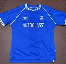Vintage Umbro Chelsea FC 1999/2000 Football Soccer Jersey Autoglass Sz M Youth