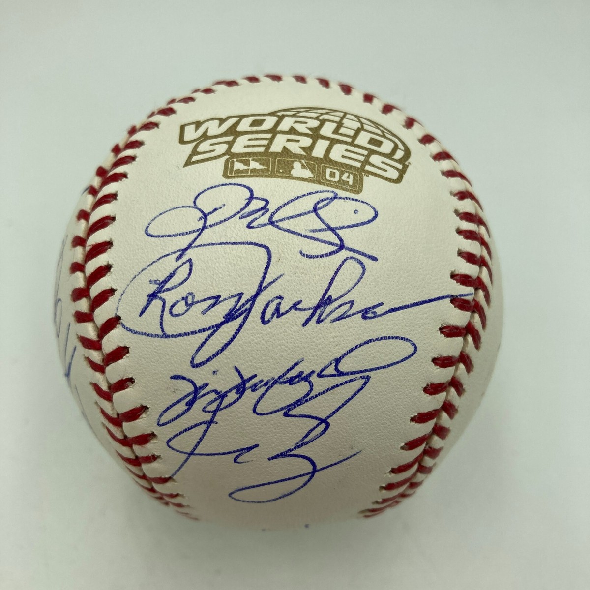 2004 Boston Red Sox World Series Champs Team Signed W.S. Baseball