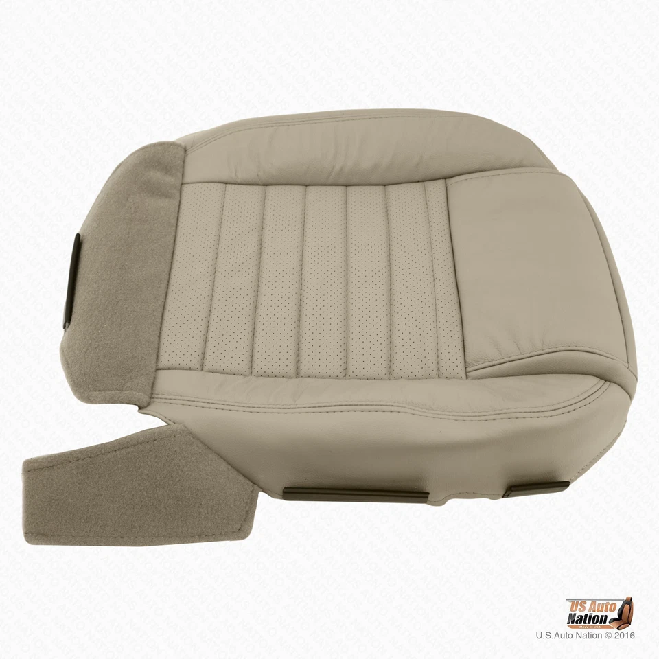 Cubierta inferior y superior de cuero perforado tostado para Ford Mustang 2005 2006 2007 Driver Foto 4 de 4