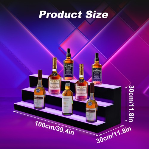 Pantalla de botella de licor iluminada por LED compatible con USB, estante de barra iluminado para el hogar - Imagen 17 de 17