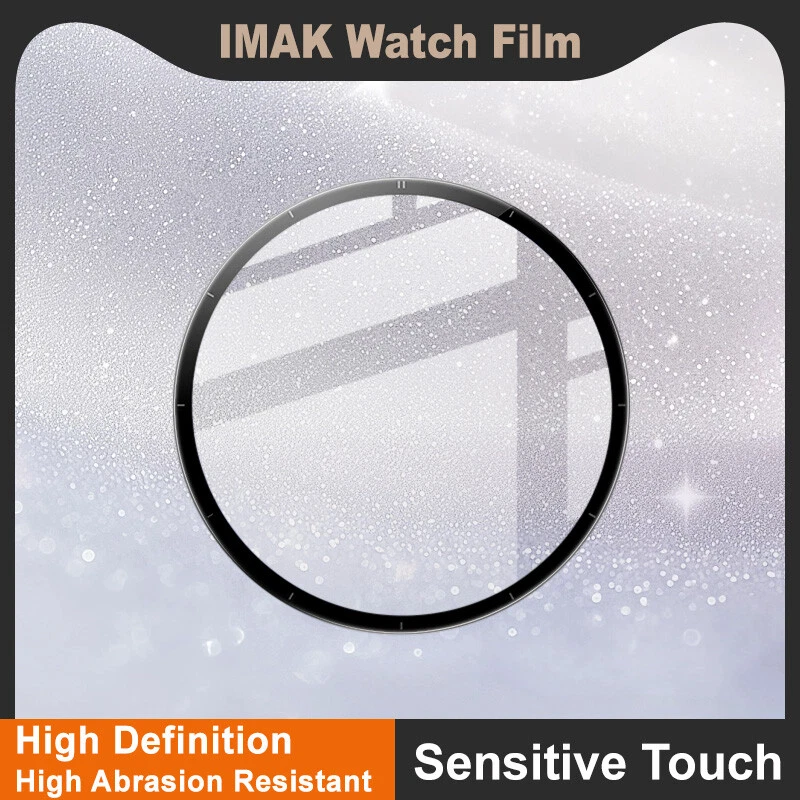 Protector de pantalla de vidrio orgánico IMAK para Huawei Watch 5 46 mm, cubierta de película de reloj HD Foto 2 de 4