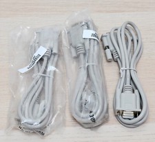 Lot of 3x DB9 F/F Serial RS232 Null Modem Cable Female to Female 6ft 00700-082