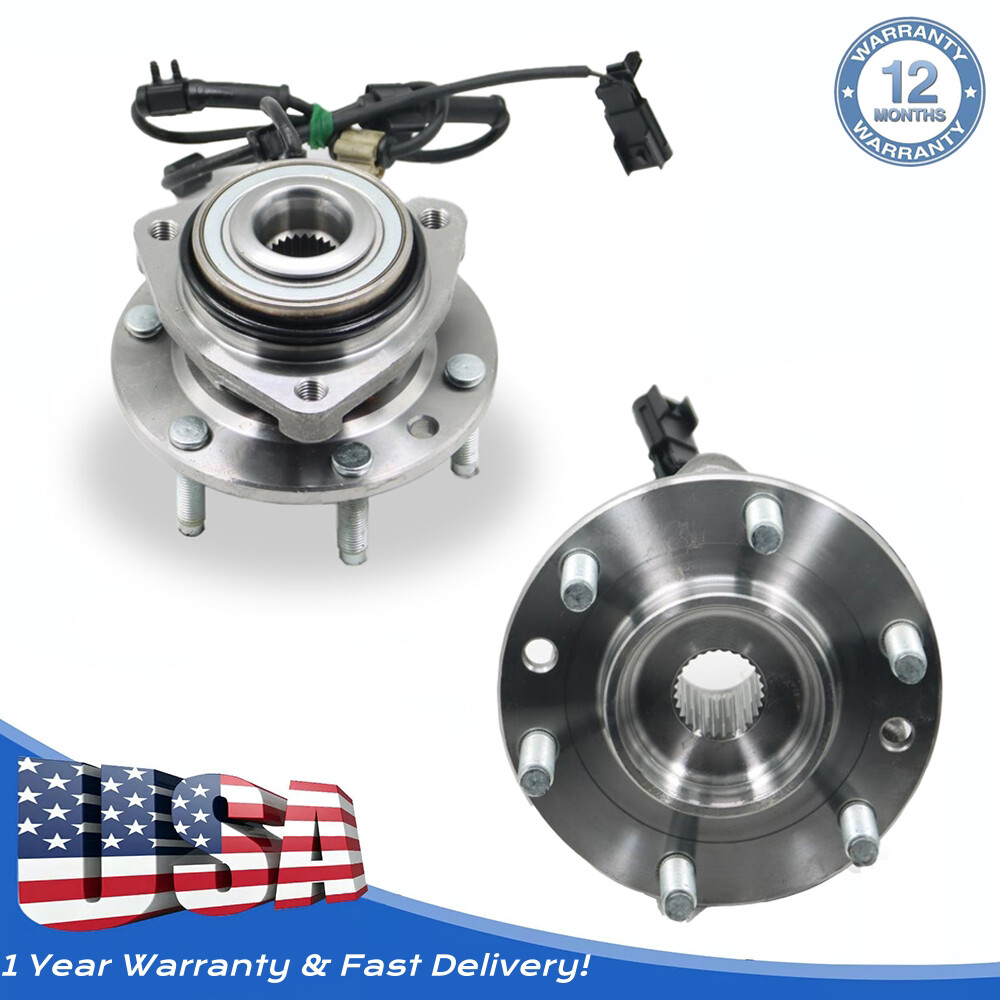 Front Wheel Hub Bearings Assembly for 2002-2009 GMC Envoy Chevy Trailblazer Pair  
