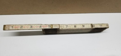 VINTAGE STANLEY # X-226-100 PLUS ball lock Folding EXTENSION ZIG ZAG RULE (BL)