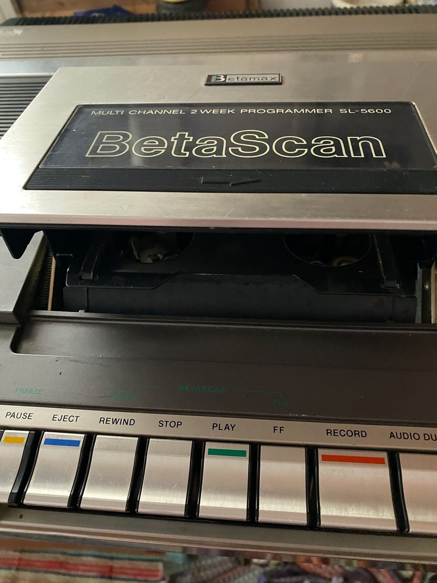 Vintage Sony Sl-5600 Betamax VCR Betascan Working 22 Movies for