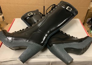 platform rubber boots