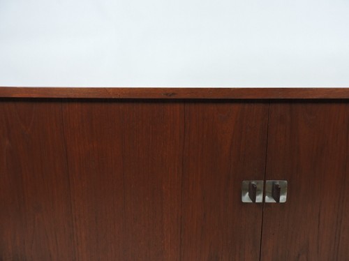 Hans Wegner Teak President Tambour Door Credenza Sideboard - Picture 8 of 12