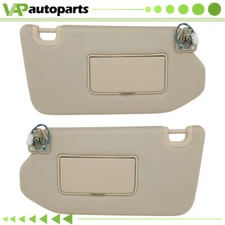 For Nissan Pathfinder 2013-2018 PASSENGER DRIVER Side Tan Car Sun Visor