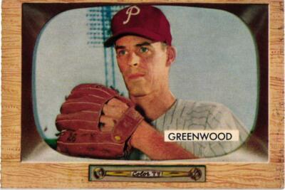 #ad 1955 Bowman Bob Greenwood #42 Philadelphia Phillies ** VG Shape ** $3.00