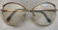 Luxottica Eyeglasses Avant-Garde Aphrodite Gold Metal Half Rim Frame 52 15 130