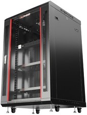 18U 24" depth HQ Wall Mount Network Server Cabinet, PDU, Shelf, Feet, Fan-FREE