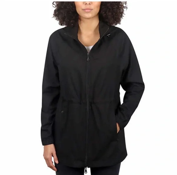 NWoT Kirkland Signature Women's Hooded Anorak Jacket Black Size S