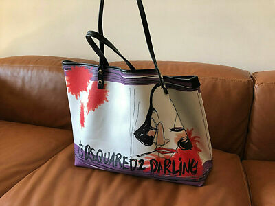 RRP  550 Authentic DSQUARED shopping bag ''DARLING''