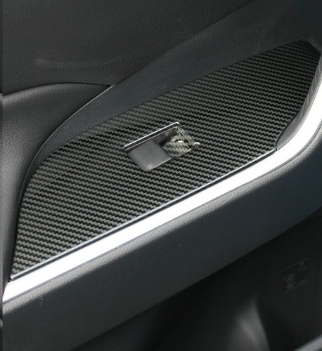 Carbon Fiber Window Lift Panel Cover Trim For 2019-2023 Toyota RAV4 RHD - Picture 4 of 7