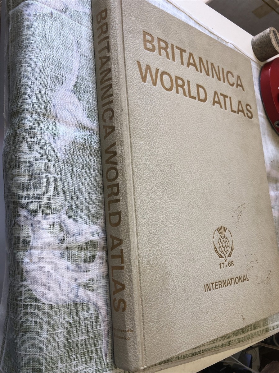 Vintage Britannica World Atlas 1967 Hard Cover With Maps | eBay