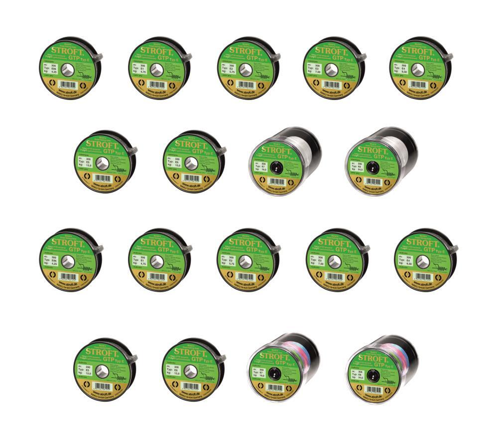 STROFT Gtp Tipo E Geflochente Línea de Pesca 150m Y 300m Multicolor Y Gris