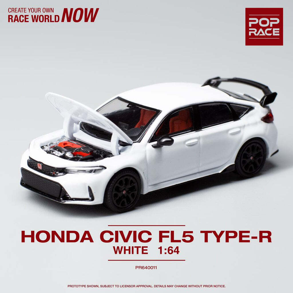 1円〜 POP RACE 1/64 ホンダ シビック TYPE R FL5 PR64-02