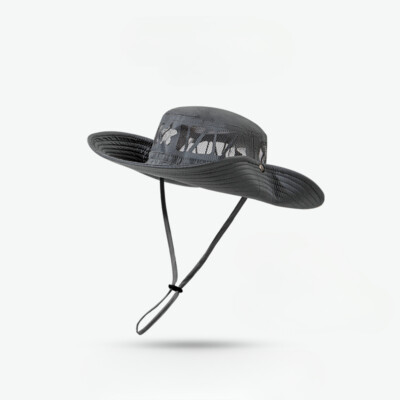 Unisex Casual Fishing Hat Wide Brim Mesh Summer Outdoor Cowboy