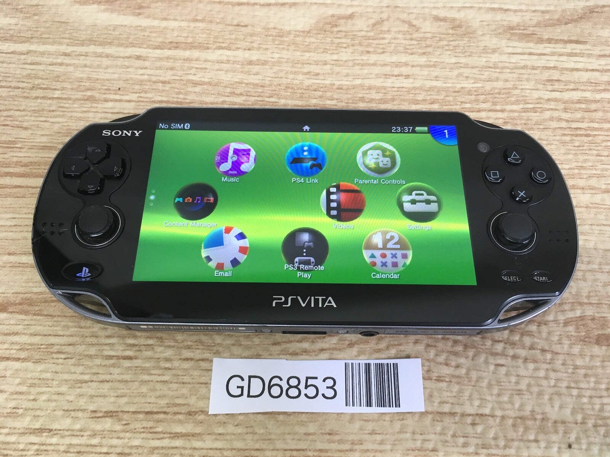 GD6853 PS Vita PCH-1000 CRYSTAL BLACK SONY PSP Console Japan