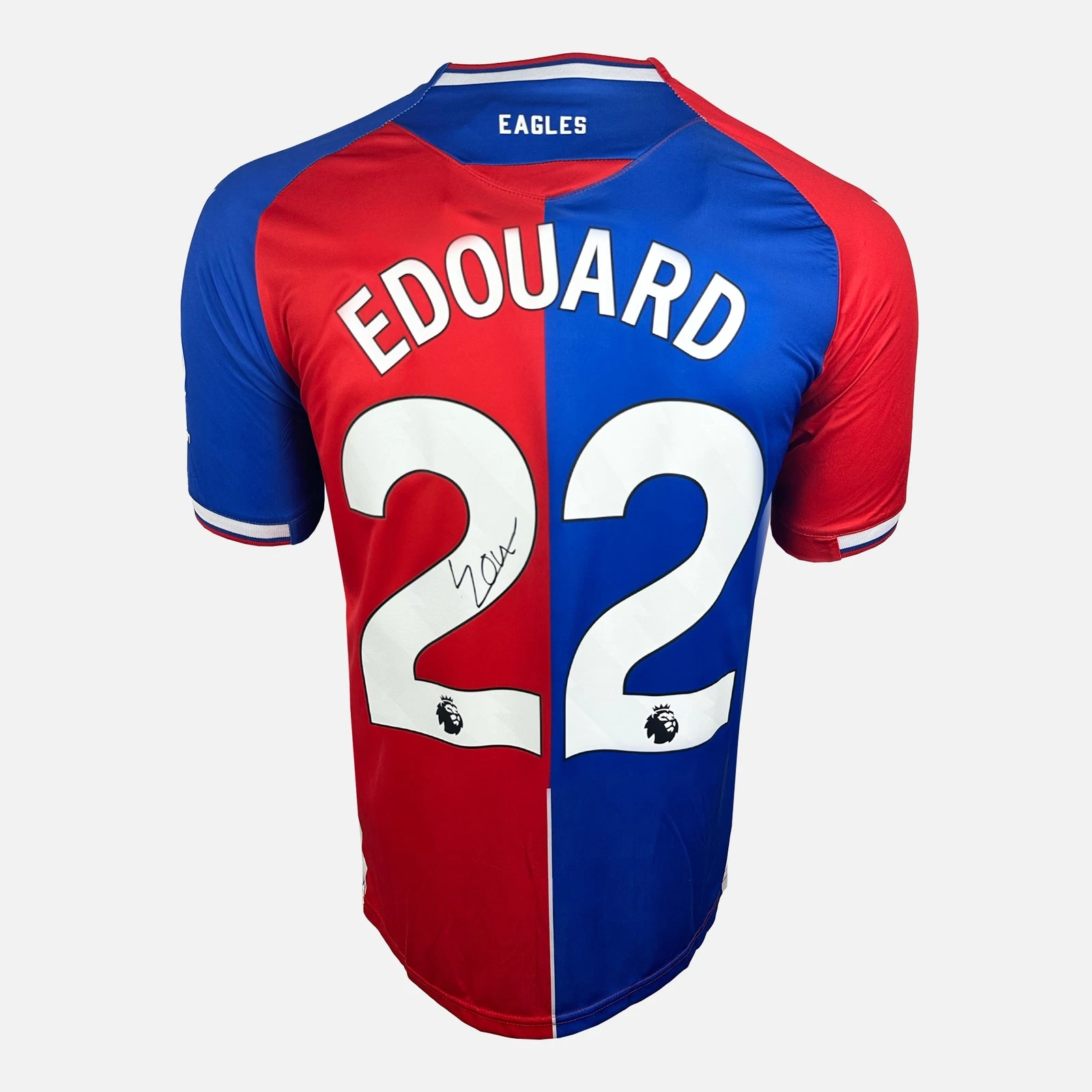Camicia firmata Odsonne Edouard Crystal Palace 2023 24 casa [22]