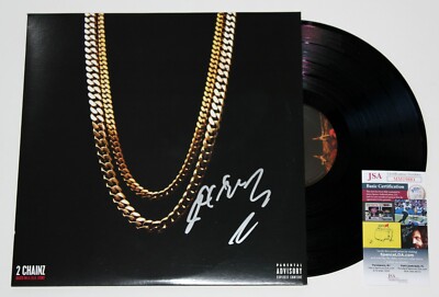 2 CHAINZ SIGNED BASED ON A TRU STORY 2x LP VINYL RECORD ALBUM
