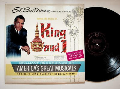 Ed Sullivan King and I LP 33 RPM Rodgers Hammerstein Musical Vinyl
