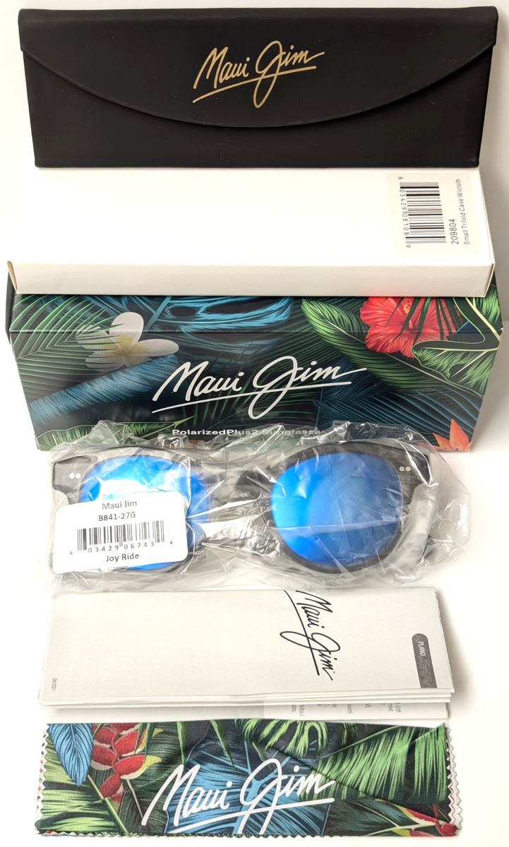 NEW Maui Jim Joy Ride Dove Grey Polarized Blue Hawaii Lens