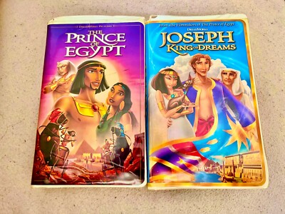 THE PRINCE OF EGYPT & JOSEPH KING OF DREAMS VHS Dreamworks (PAL