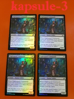 4x Nightsquad Commando | FOIL | Ikoria Lair of Behemoths | MTG Magic Cards