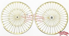 Vintage Lowrider 26 Cage Twisted Gold 36 Spoke Heavy Duty Rims Front Or Coaster Vintage Lowrider 26 Cage Twisted Gold 36 Spoke Heavy Duty Rims Front Or Coaster