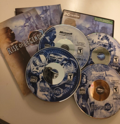 RISE OF NATIONS: RISE OF LEGENDS - PC CD - 2006 BRIAN REYNOLDS RTS SPIEL 