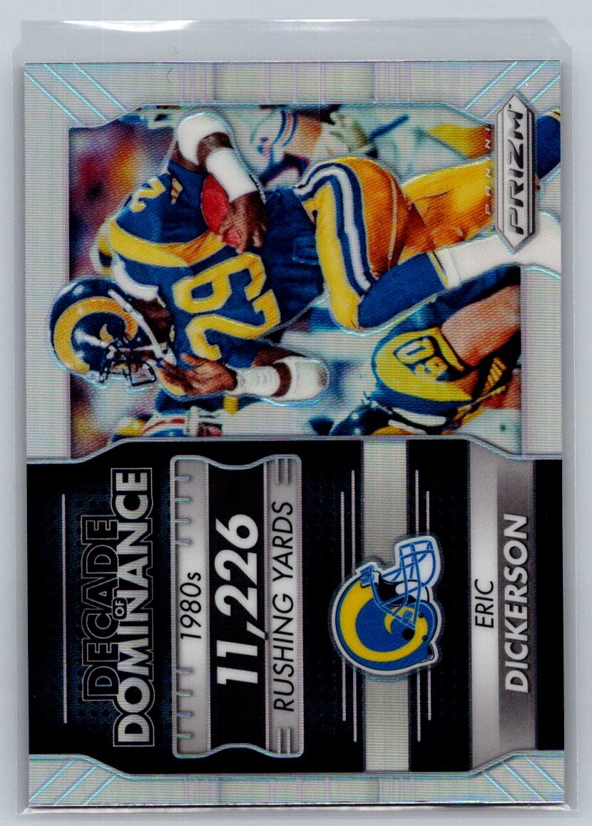2016 Panini Prizm #6 Eric Dickerson Decade of Dominance Silver RAMS