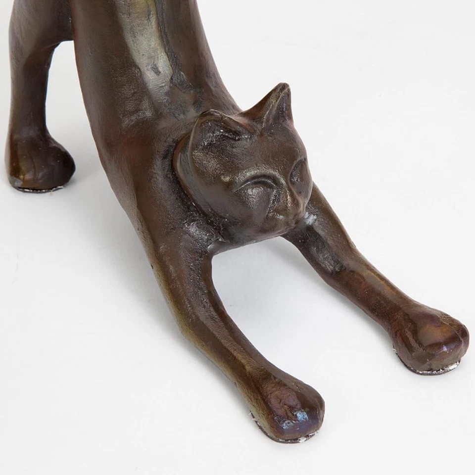 Organizador de rollos de papel higiénico de hierro fundido para gatos de yoga elástico Foto 4 de 4