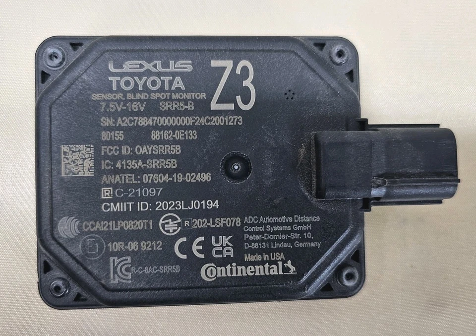 2025 2026 TOYOTA CAMRY REAR BLIND SPOT RADAR SENSOR 88162-0E133 OEM USED#C1 - Image 2 of 4