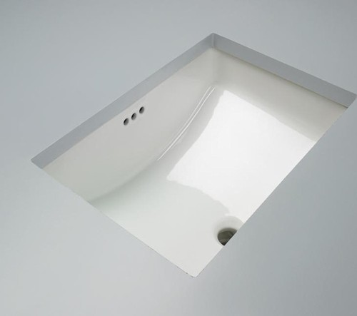 Fregadero de baño PROFLO PF1812U blanco rectangular 21" bajo montaje - Imagen 5 de 10