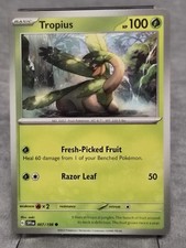 Tropius 7/198 Pokemon Card Scarlet & Violet Common 100 HP Near Mint RS