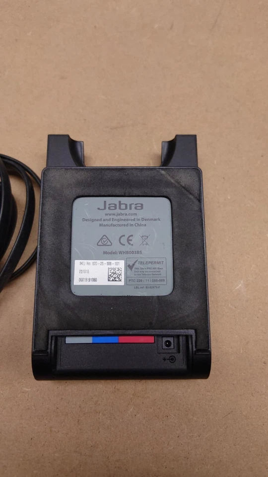 Jabra PRO 920 Schwarz Silber Kopfbügel Headset für Telefon PC DHSG DECT WHB003BS - Bild 4 von 4