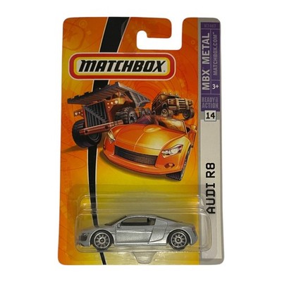 Matchbox 2007 Audi R8 Silver Metallic MB #14 MBX Metal