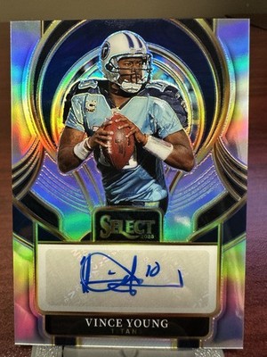 Panini 2025 Select Signatures Vince Young Titans #SIP-VYG Auto Prizm