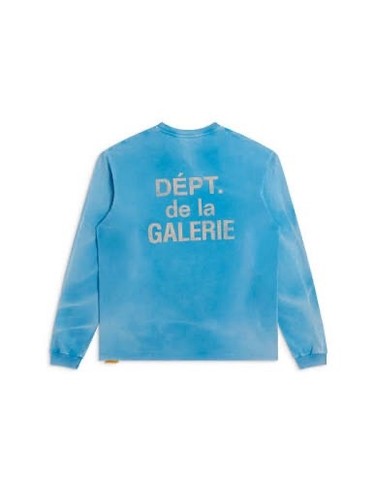 Gallery Dept. French Logo L/S Pocket Tee Cyan New Size Small, XL 100% Authentic