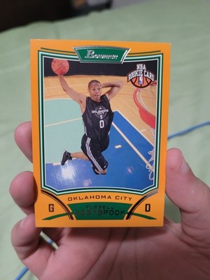 2008-09 BOWMAN RUSSSLL RUSSELL WESTBROOK ORANGE PARALLEL RC ROOKIE #59/299