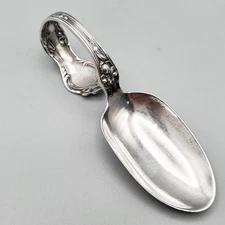 Antique Sterling Baby Spoon Wallace Violet Art Nouveau Floral