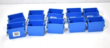 Lot of 10 Carlton 1-Gang Electrical Outlet/Switch Box B118A w Nails Blue 18" Cu