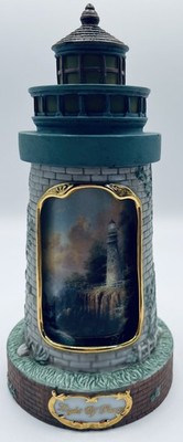 Thomas Kinkade Brilliant Lights drehbarer musikalischer Leuchtturm Erstausgabe 2003