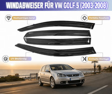 4tlg Satz Windabweiser Regenabweiser Für VW GOLF 5 2003-2008 Acrylglas