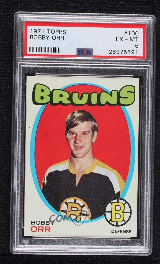 1971-72 Topps Bobby Orr #100 PSA 6 HOF 4q5