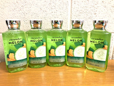 Bath  Body Works CUCUMBER MELON Shower Gel Wash Women's 10oz Brand New QTY 5 