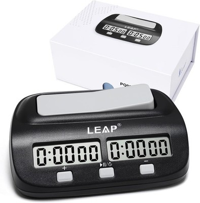 Chess Clock Digital Timer Professional for Board Classic Black