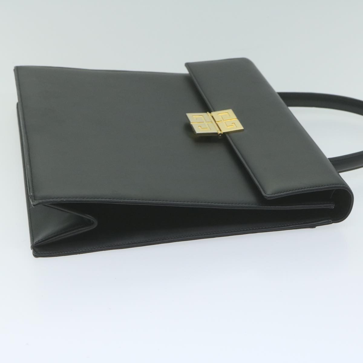 GIVENCHY Hand Bag Leather Black Auth am5705 — image 3